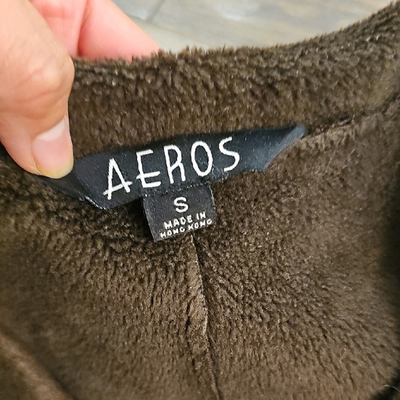 Brown Suede-like Women's Jacket - Picture 2 of 7